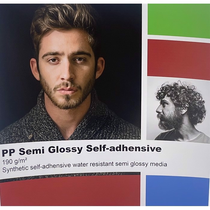 PP Semi glossy, Self-adhesive